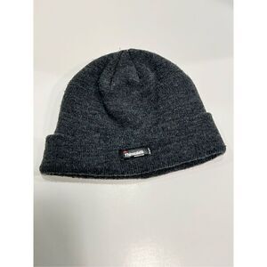 Rare Thinsulate Insulation 40 g Knit Gray Beanie Hat One Size Adult